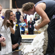 Kate Middleton watching a sheep being shorn and getting some big ideas
